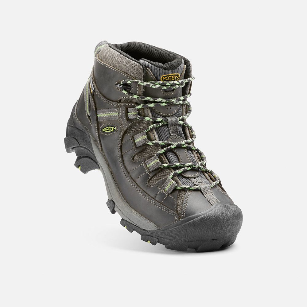 Botas de Seguridad Keen Mexico Grises Oscuro - Mujer Targhee Ii Waterproof Mid - PL7230196